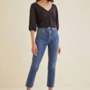 Amour Vert Manette Ribbed Top